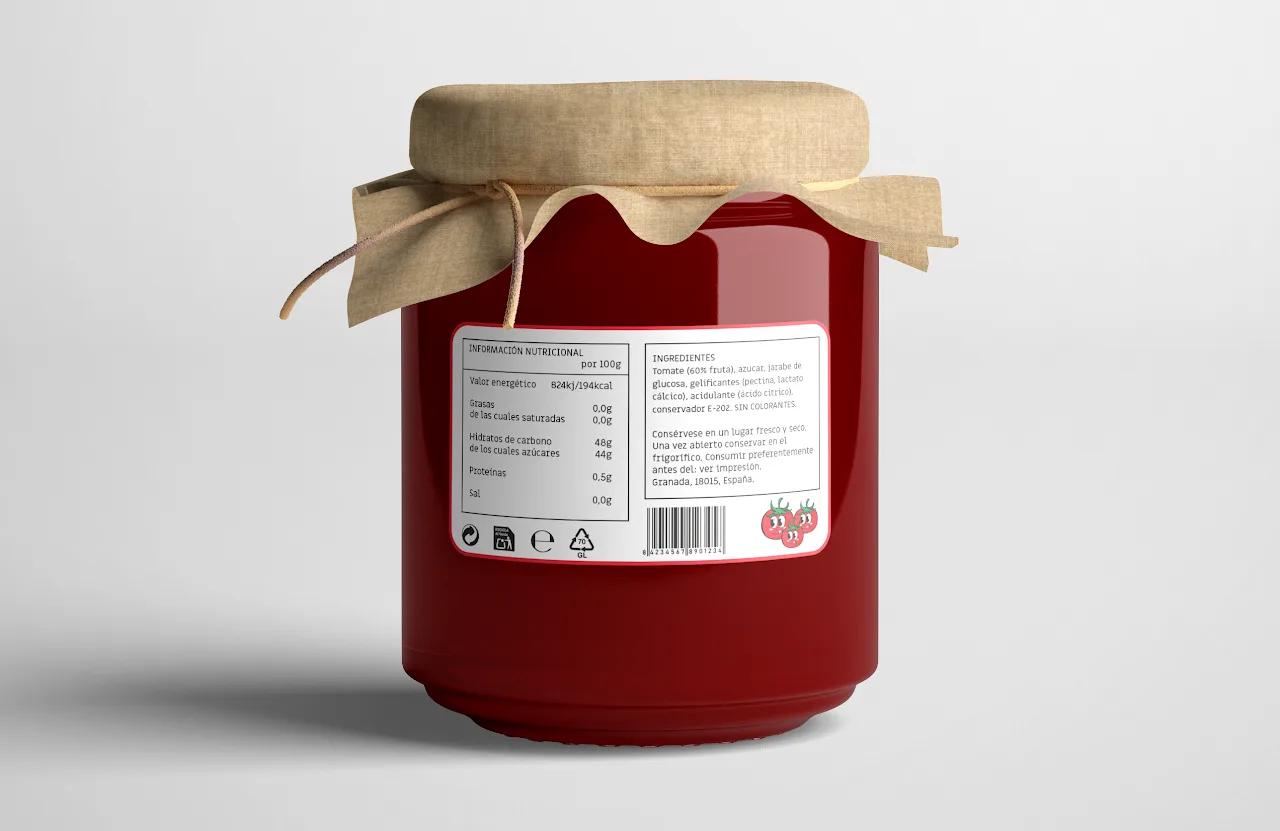 Artisan Jam Label - back